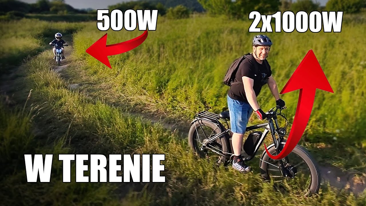 Mój rower elektryczny ORZEL skosił Pokrzywy !!
