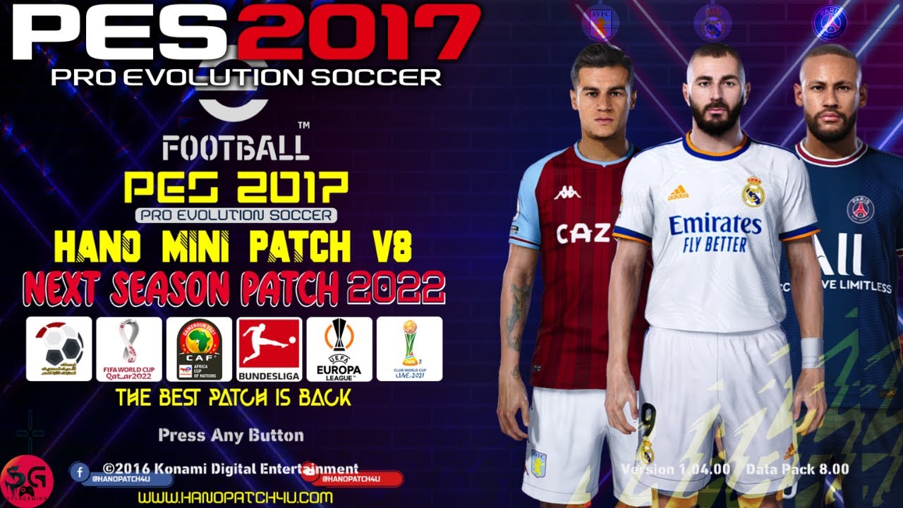 PES 2017 - NEXT SEASON PATCH 2023 | HANO MINI PATCH V8