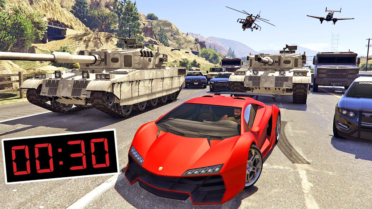 كل ثلاثين ثانية فوضى عارمة في جي تي أي 5 | GTA V Every 30 Seconds More Chaos