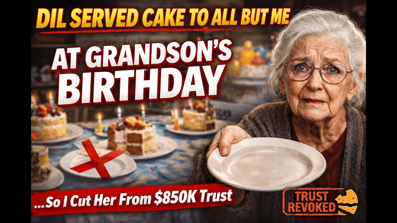 My DIL Served Cake to Everyone Except Me... So I Cut Her Out of the $850K Trust Fund Forever