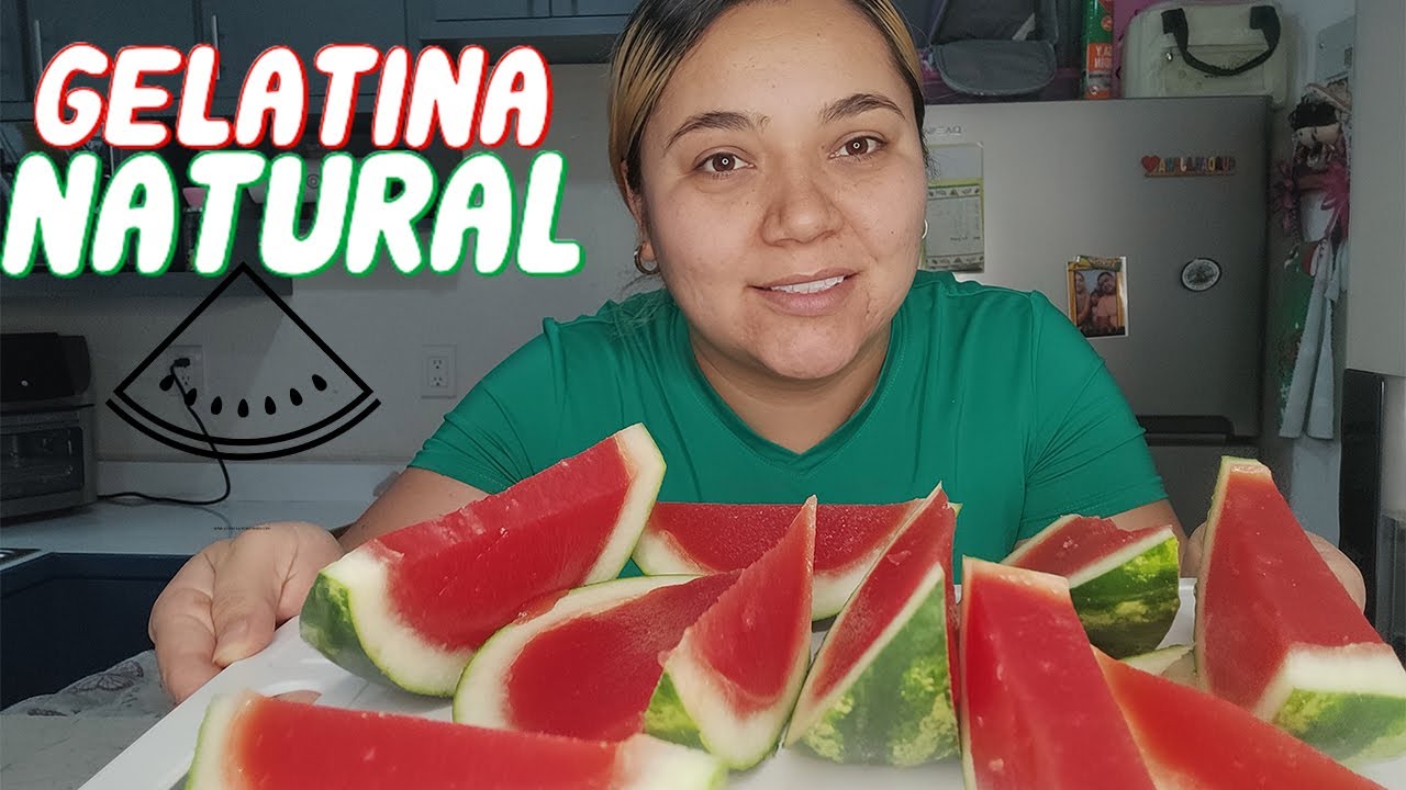 GELATINA DE SANDIA NATURAL EN SU CASCARA 🍉 sorprende a tus invitados y familia