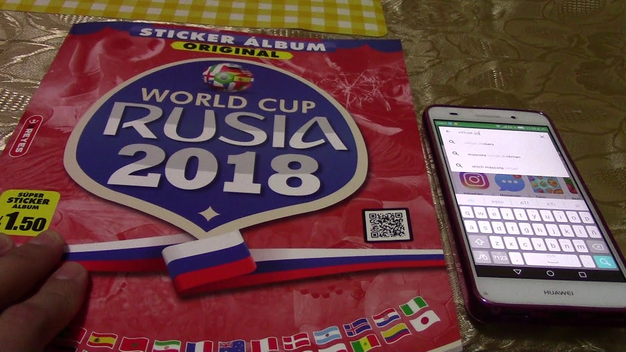Probando aplicativo de realidad aumentada en álbum tres reyes - copa america 2024 - rusia 2018