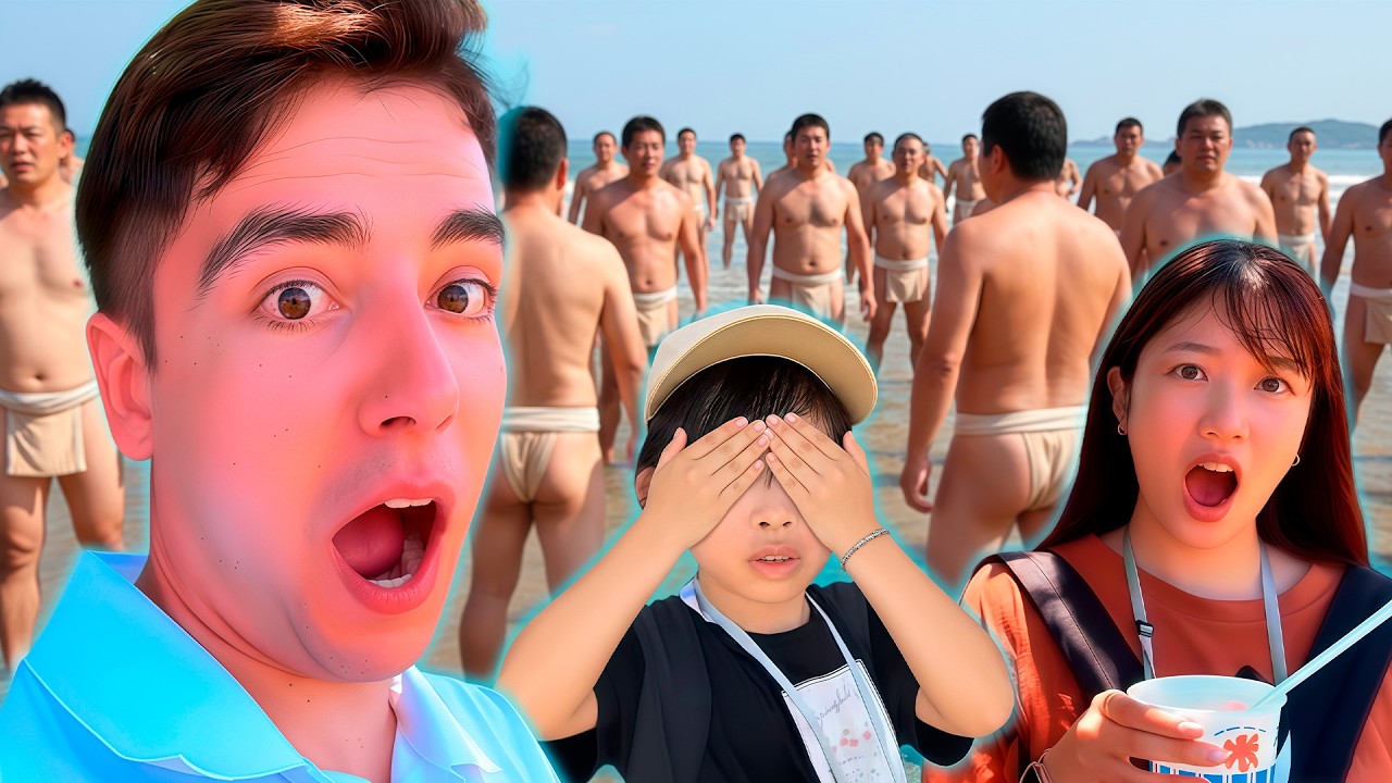 La REACCIÓN de mi NOVIA JAPONESA al ver HOMBRES en TAPARRABOS 😱