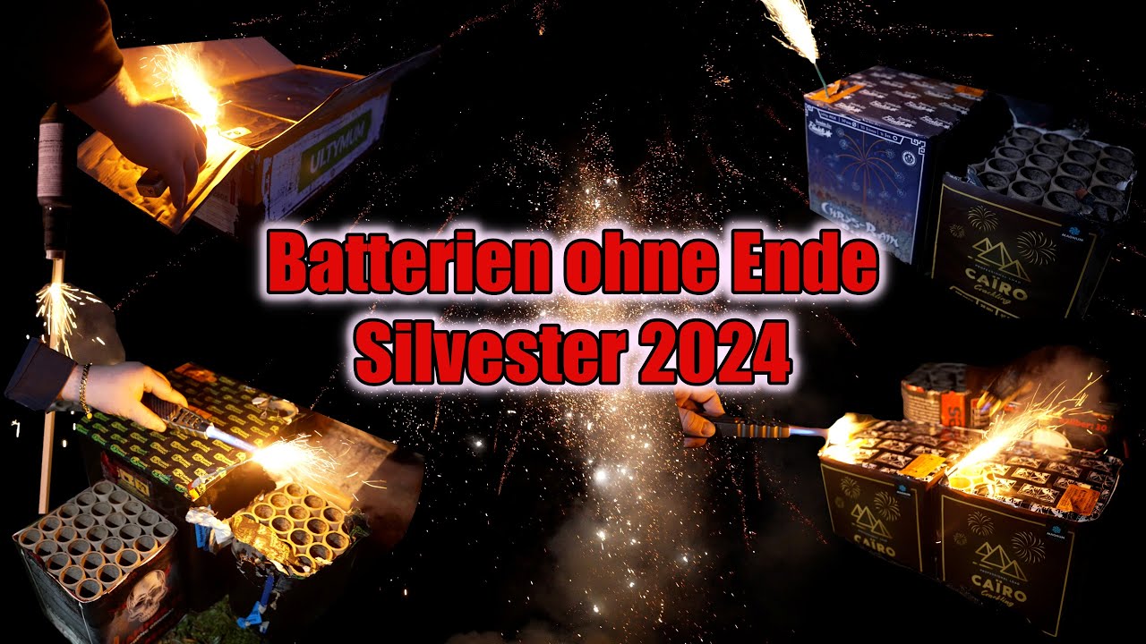 Batterien ohne Ende z&uuml;nden am fr&uuml;hen Silvester Abend
