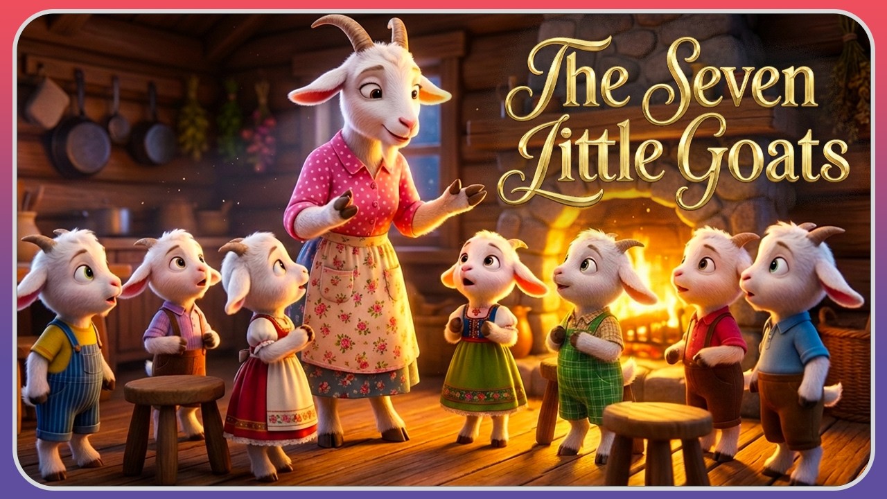 The Wolf and the Seven Little Goats - A Magical Retelling of a Grimm Fairy Tale | Full 3D Animation