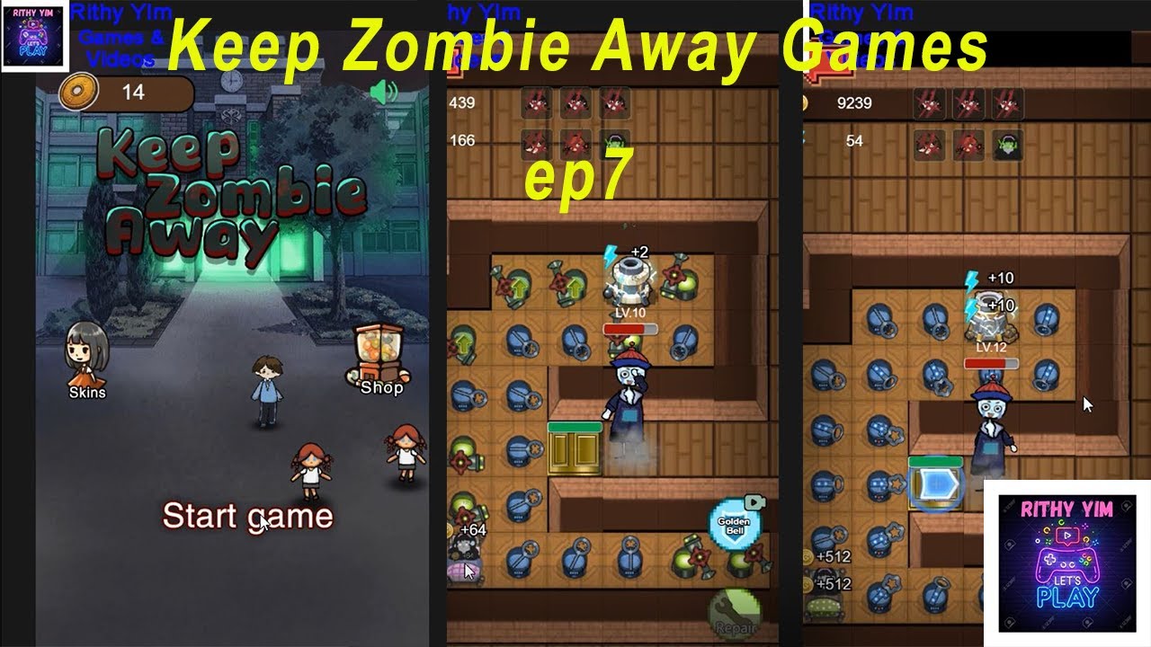 Keep Zombie Away Games ep7(I play so Long but I fail...)