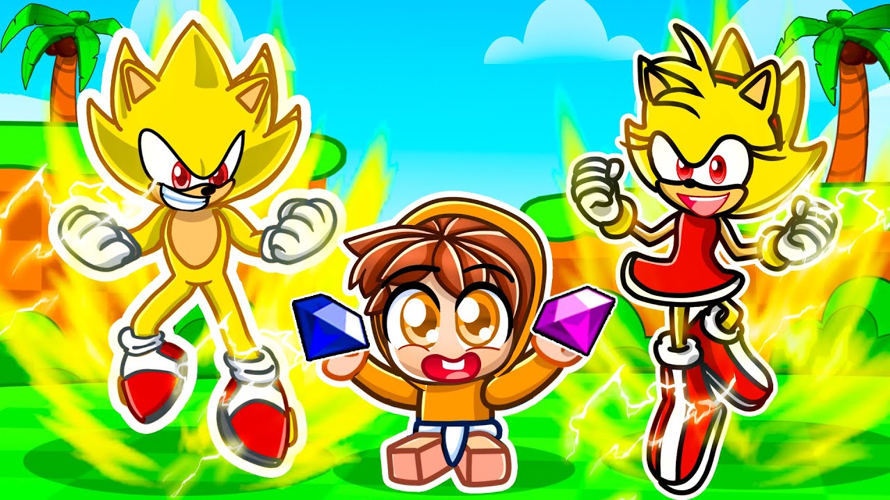 Adopted by a SUPER SONIC FAMILY  in Roblox!