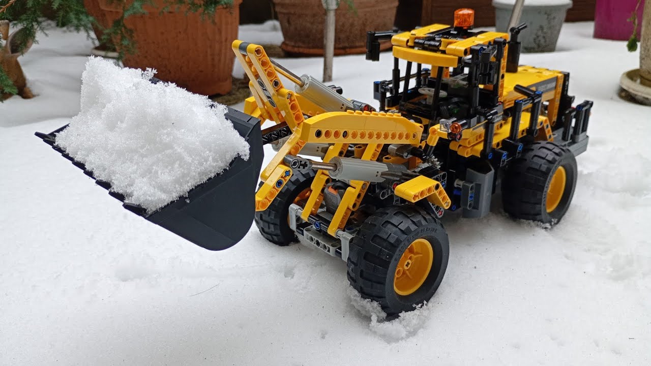 Lego technic 8265 i niezbyt udana próba odśnieżania tarasu 😆