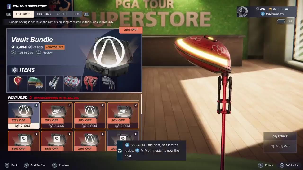 Another round of PGA2K25 Friendlys
