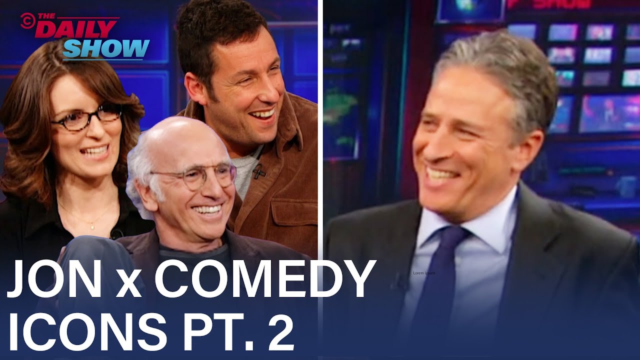 Jon Stewart Talks to Comedy Icons: Larry David, Tina Fey, & Adam Sandler | The Daily Show