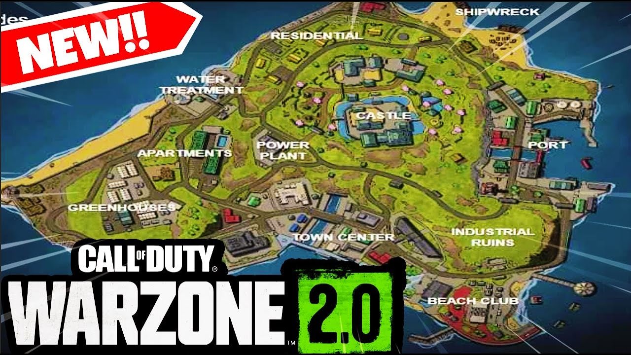*NEW* WARZONE 2 Resurgence MAP - Rebirth Island Map Update!