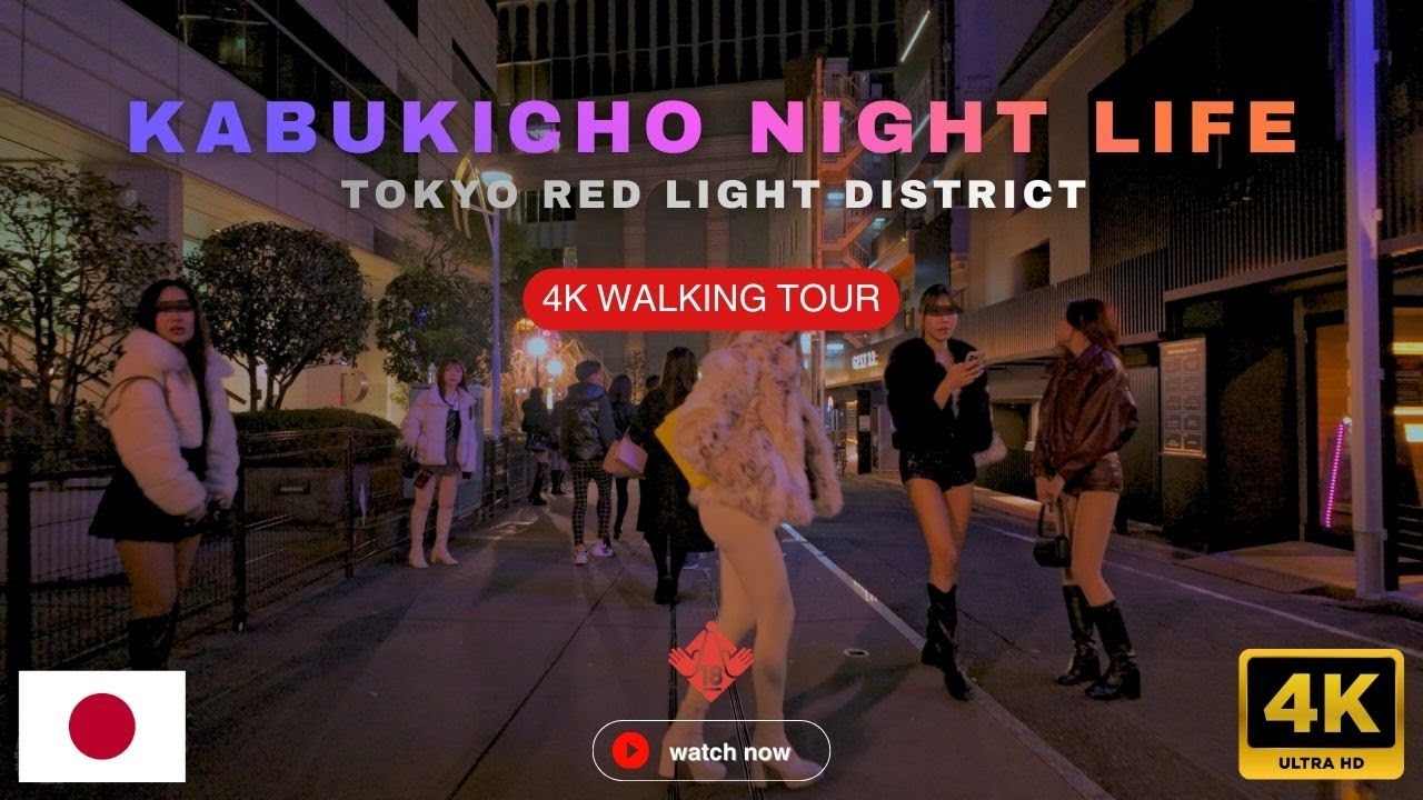 Night Walk in Tokyo Red Light District - Shinjuku Kabukicho | Japan Walking Tour 4K UHD