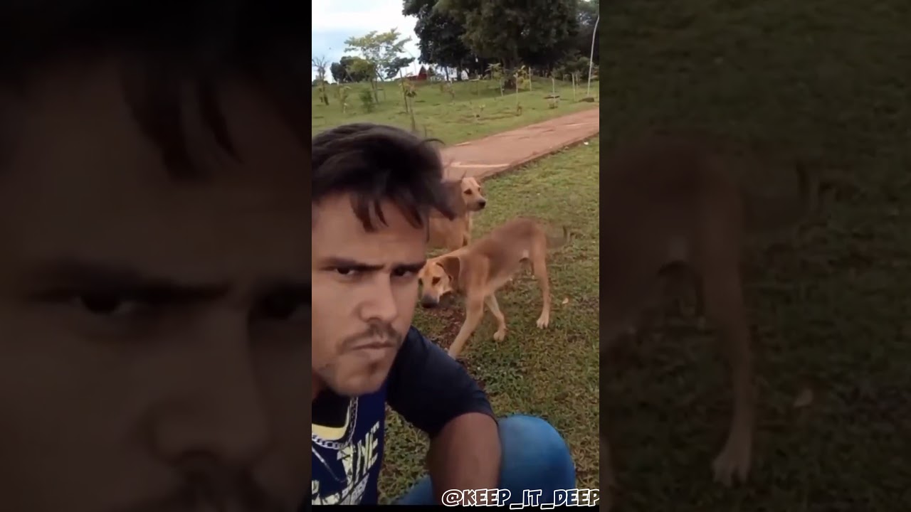Boy barking🤣😅 and Dog Attack on Man Funny #shortfeed #viral #funny #shorts
