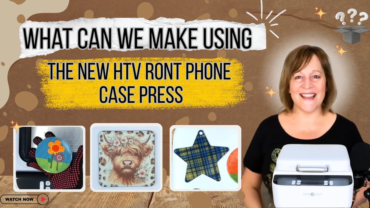 What Items Work Well in the New HTV Ront Phone Case Heat Press?  #HTVRONT #phonecaseheatpress