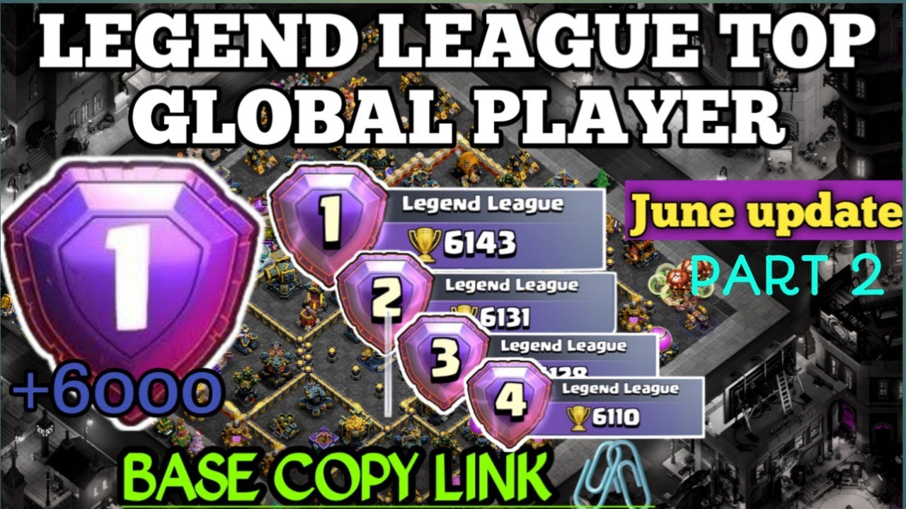 6000+ Trophy Legend League Base 🔥 | #1 Global Defense Base Copy Link | june update