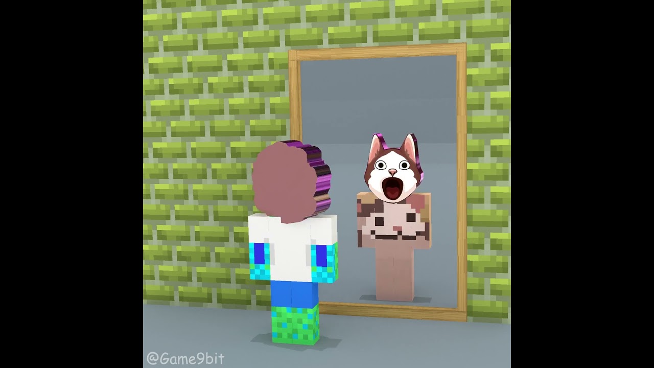 Dziwne lustro | Sprunki Luca vs Sprunki Pop Cat 😁👍