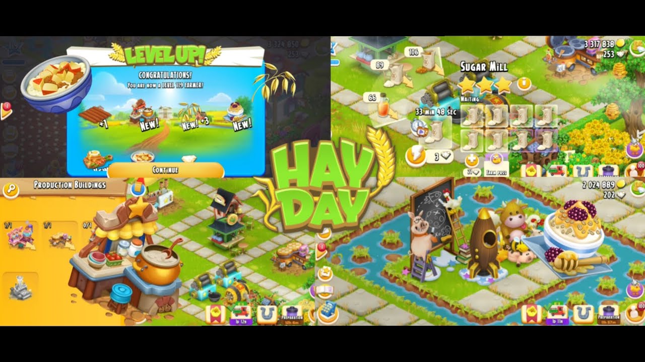 Gameplay | @hayday  Update ~ Level Up 119 & New Machine Unlocked!