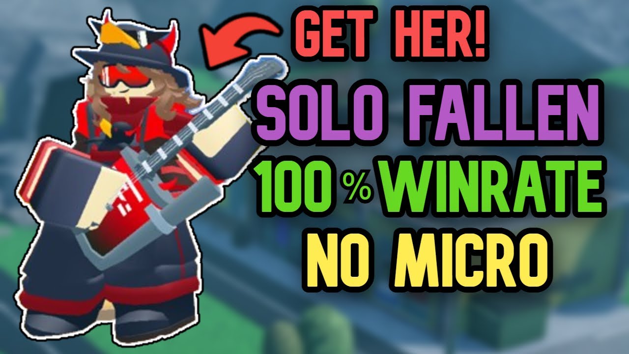 How to Solo Triumph Fallen With DJ NST + NO MICRO GUIDE - Tower Defense Simulator | TDS