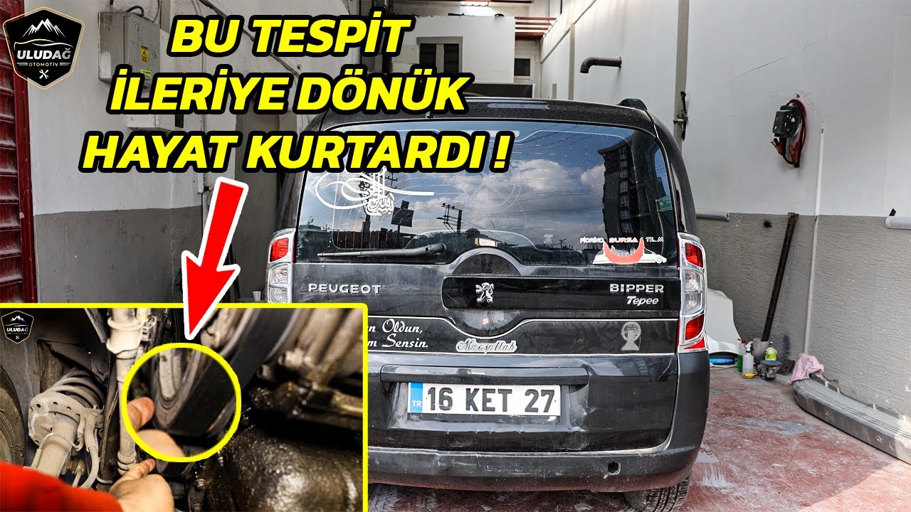 GAZ VERİYORUM DEVİR YÜKSELİYOR AMA ARABA GİTMİYOR!(Peugeot Bipper Tepee Baskı Balata Değişimi)