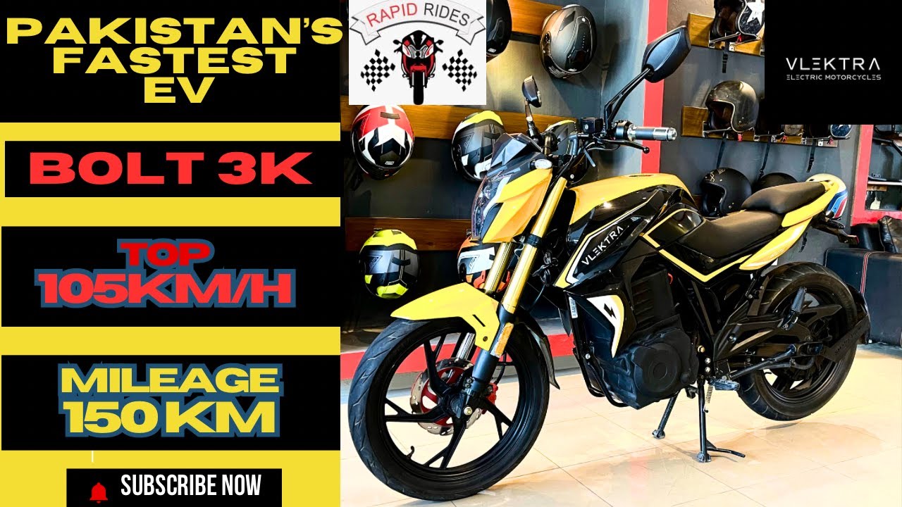 Pakistan's Fastest Electric Motorcycle Vlektra Bolt