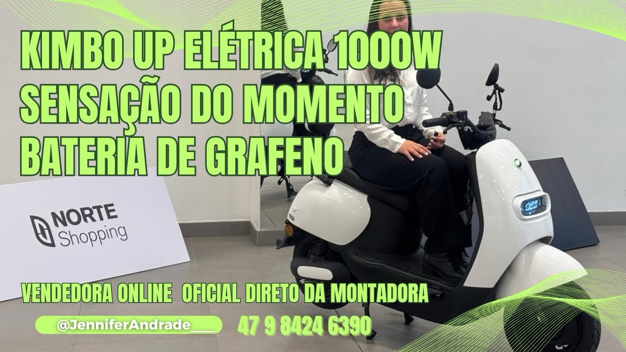 Kimbo UP da NXT 1000W de potência | bateria de grafeno | 100km de autonomia | WhatsApp 47 98424 6390