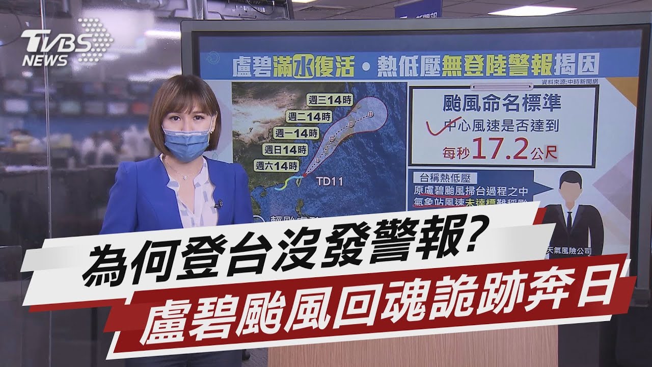 為何登台沒發警報? 盧碧颱風回魂詭跡奔日【TVBS說新聞】20210808
