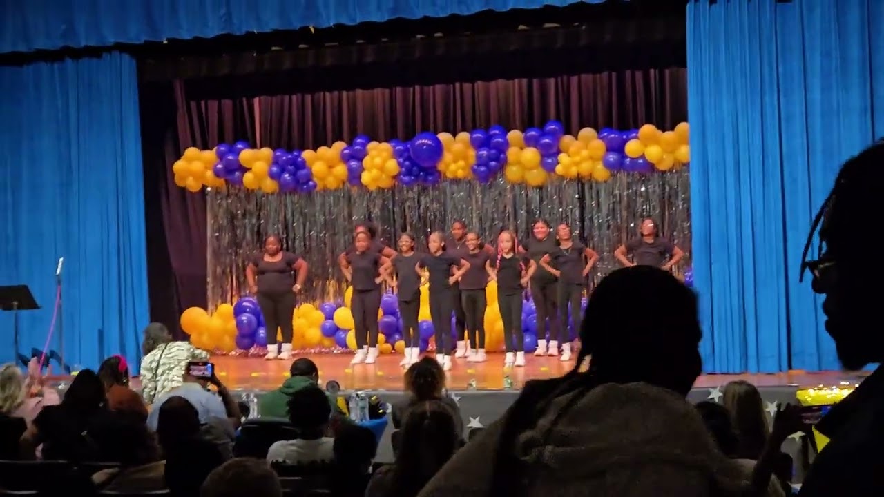 Cheer squad talent show at Carver