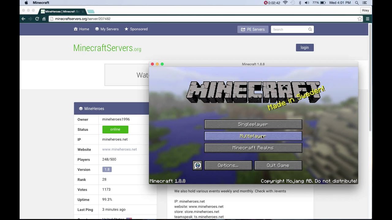 how to get minecraft servers