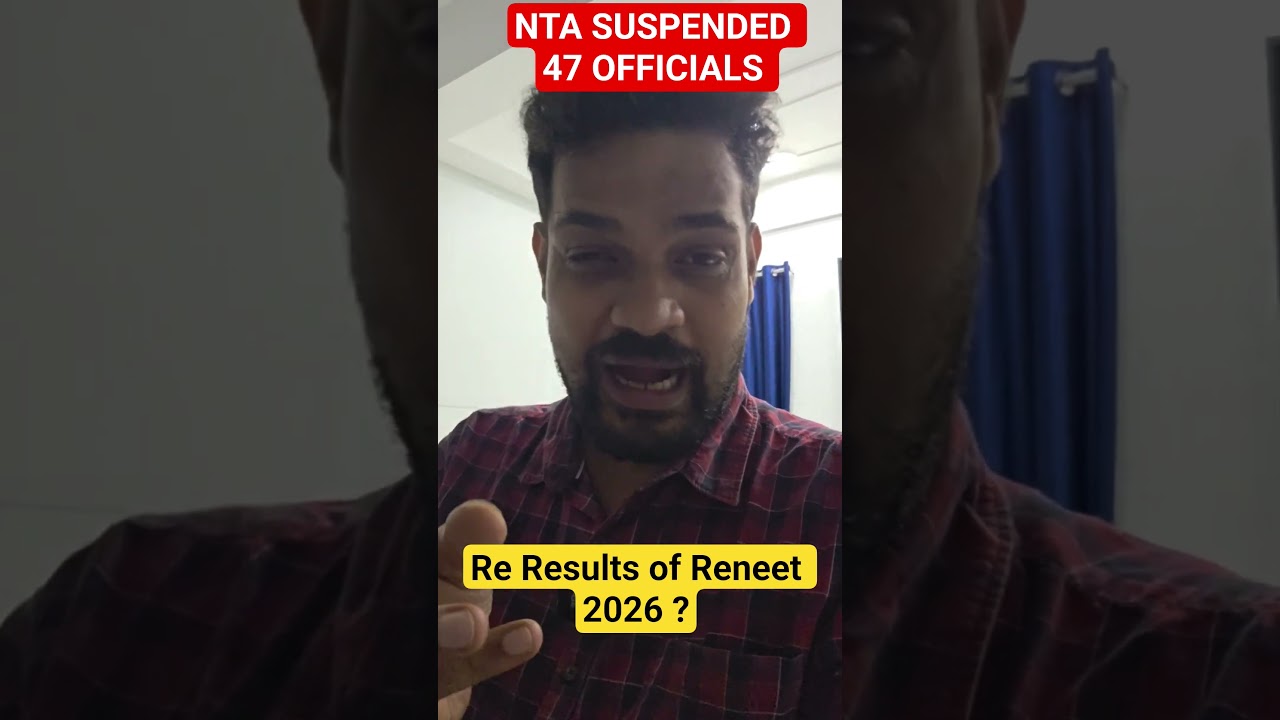 NTA Suspends 47 Officials | ReNEET 2026 Re-Result? Latest NTA Update Explained #nta #reneet2026