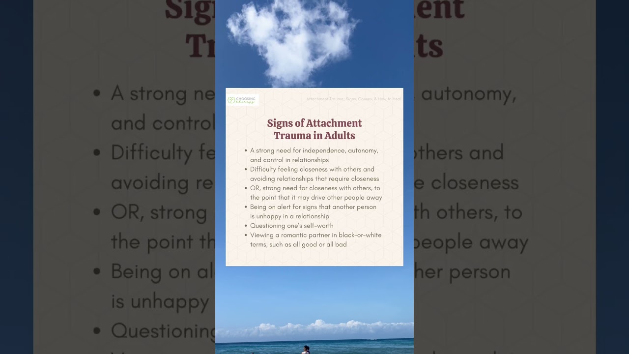 Signs of Attachment Trauma in Adults