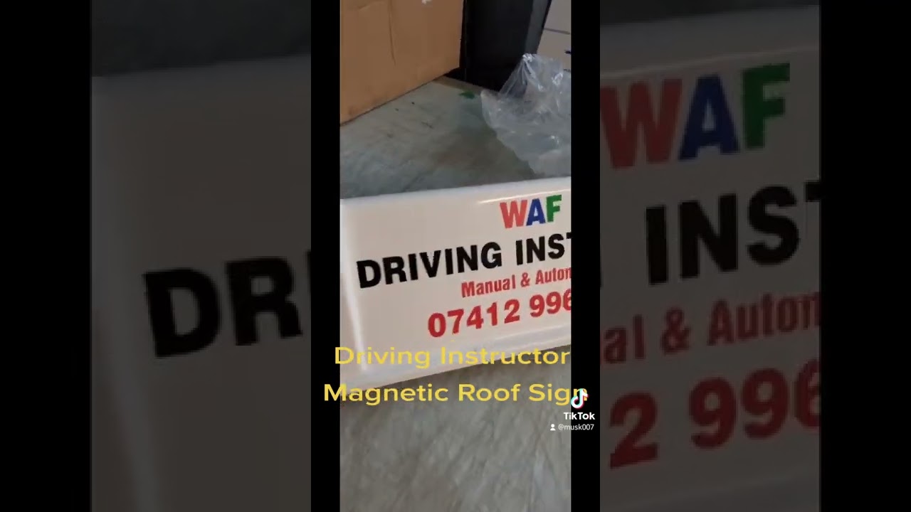 Driving Instructor Magnetic Roof Sign