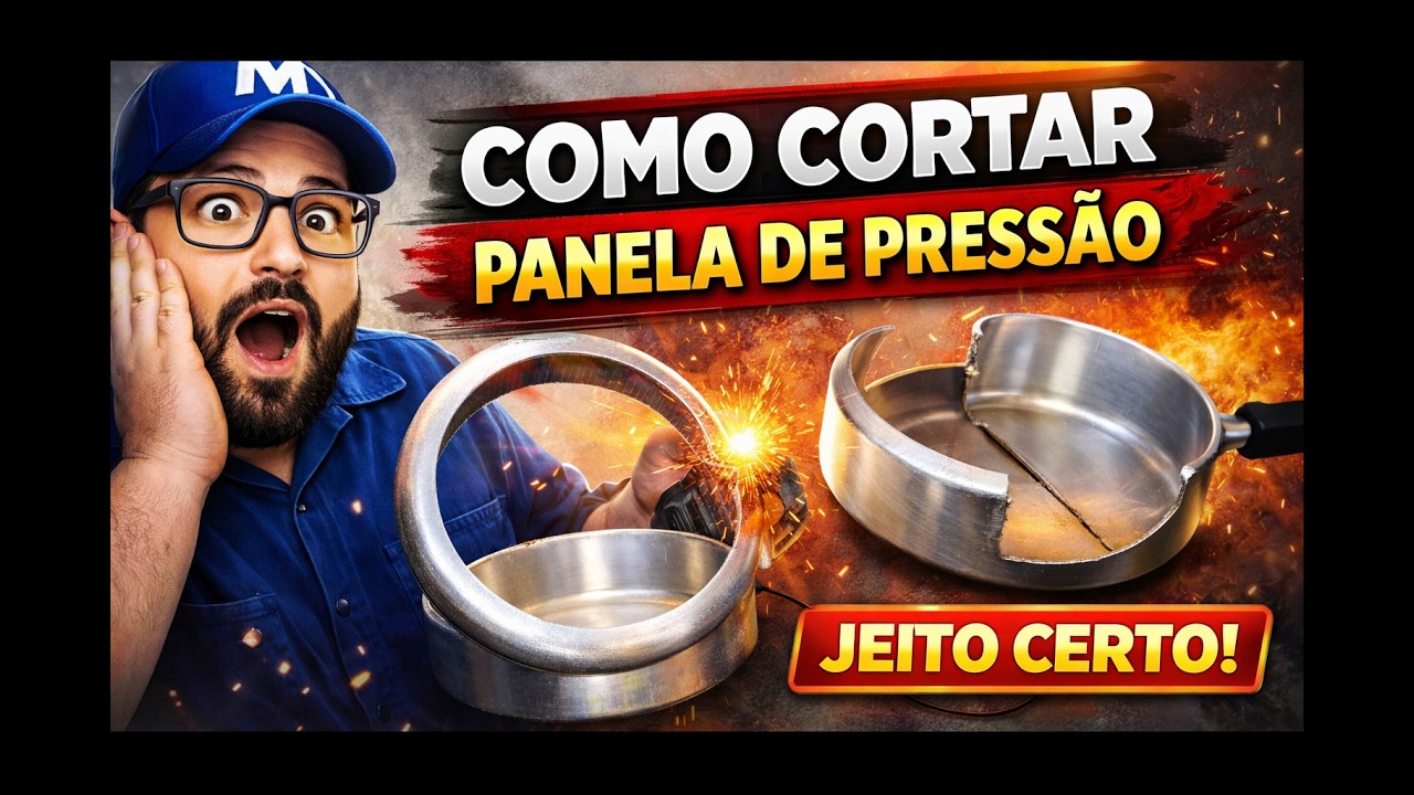 Como cortar panela de pressão