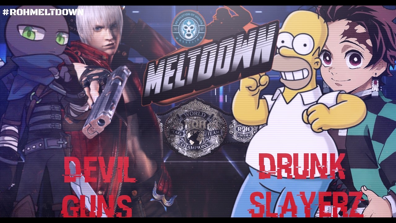 ROH MELTDOWN 24/2/2026: Devil Guns (C) VS Drunk Slayerz: ROH World Tag Team Championships.