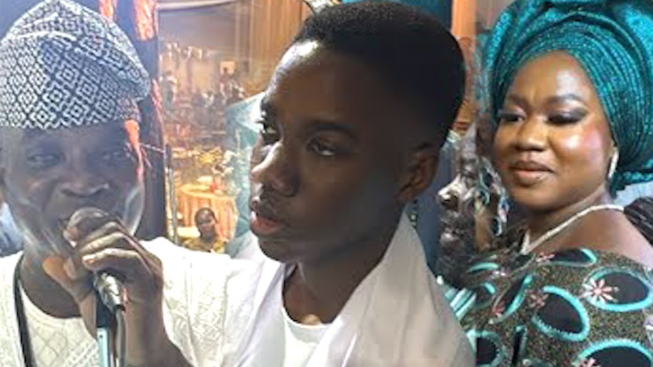 AT LAST K1 DE ULTIMATE ACCEPTED ACTRESS BISOLA BADMUS SON ON STAGE AT BASIRIMI HOUSE WARMING