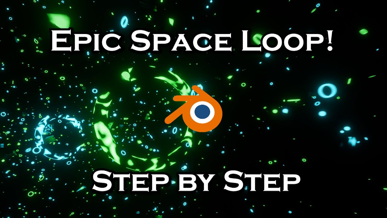 Easy Sci-fi Neon Particles Loop - Blender Tutorial