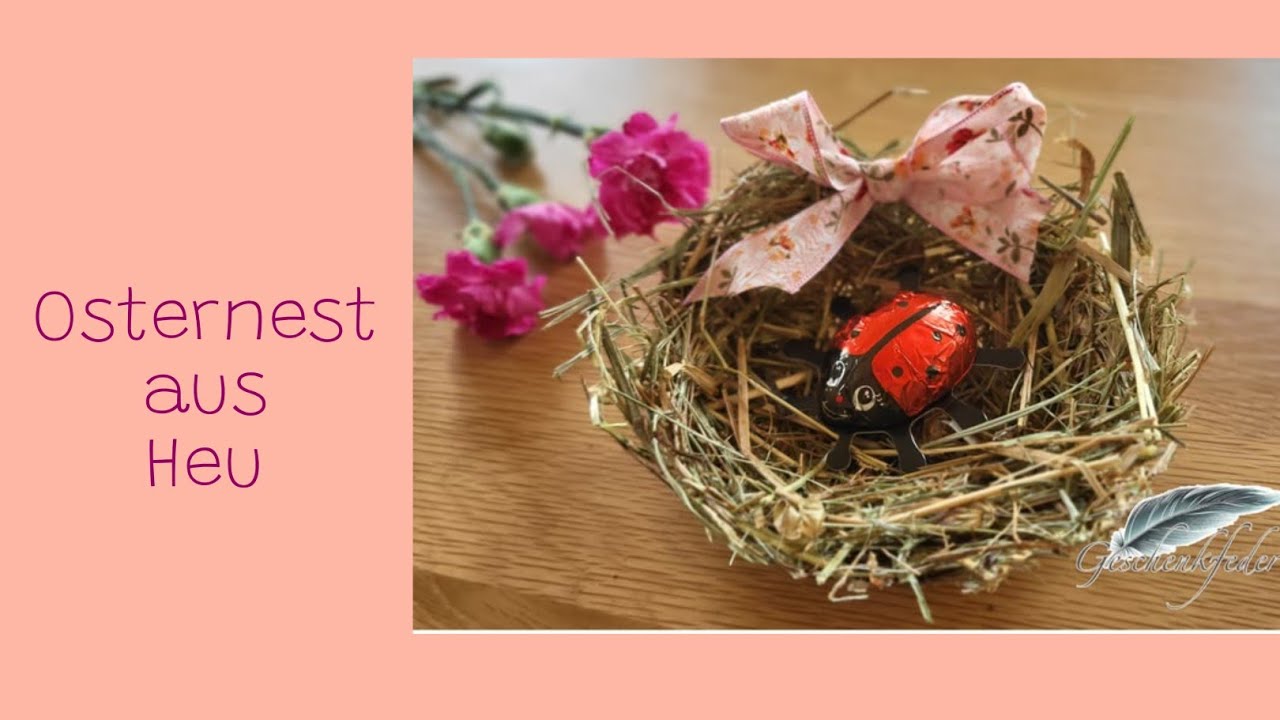 Osternest aus Heu mit Deco Festiger von @buttinetteTV | 1413. DIY-Kreativ-Idee