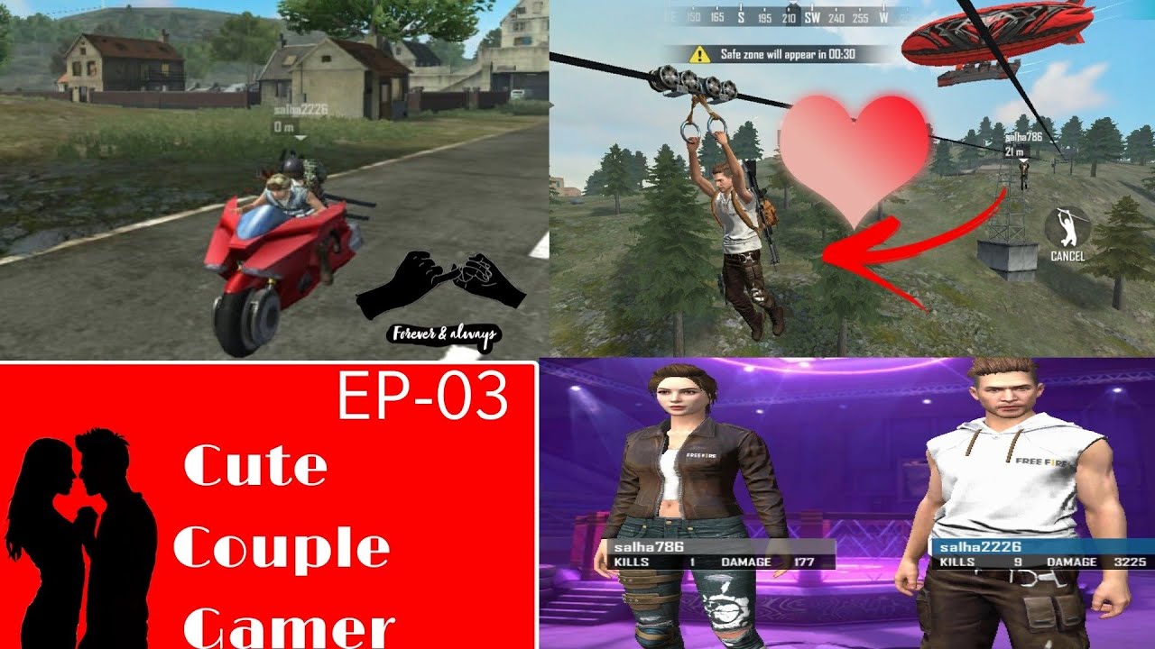 Free fire 💥 Cute couple gamer | SalmanHanna | ep-03 #cutecouplegamer