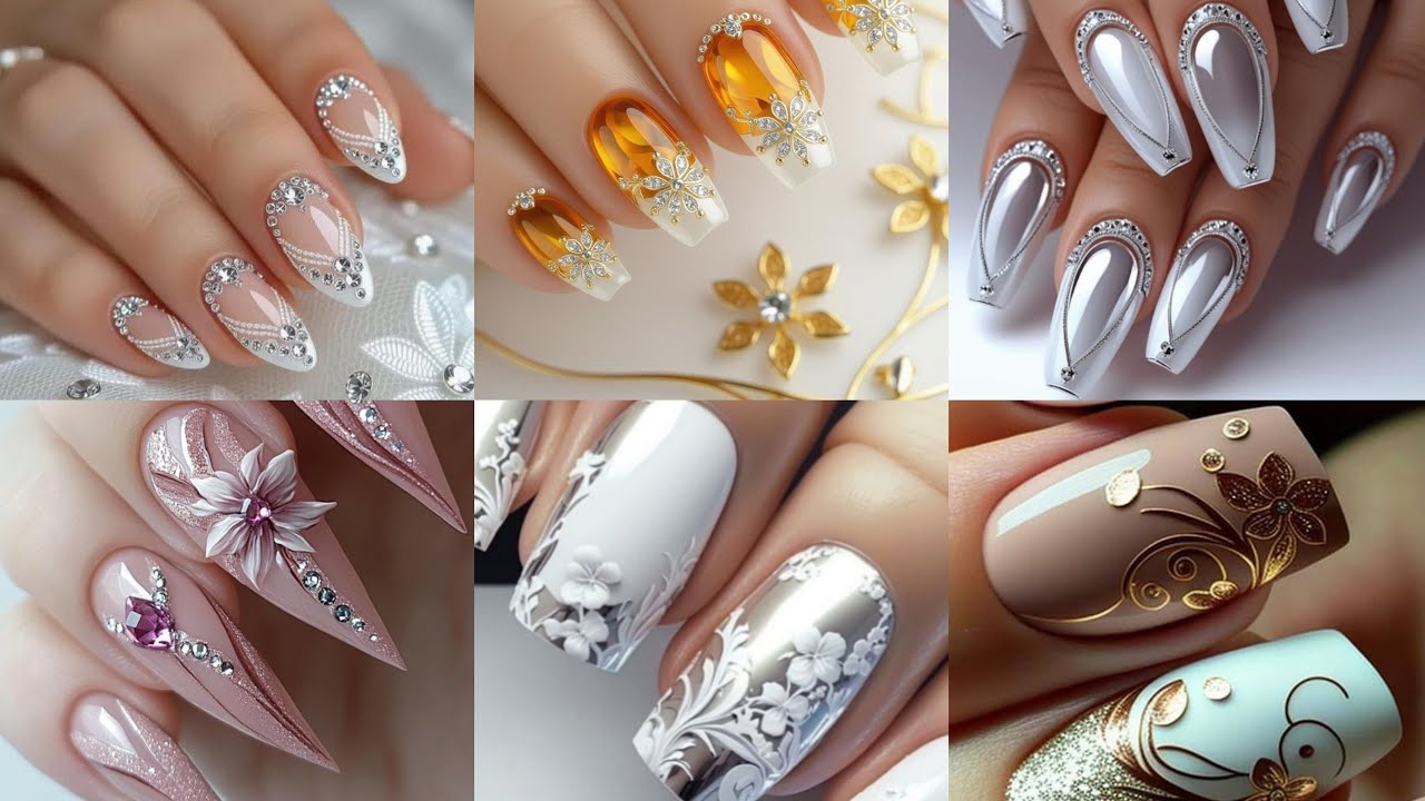 Nail art designs // stylish nails for wedding