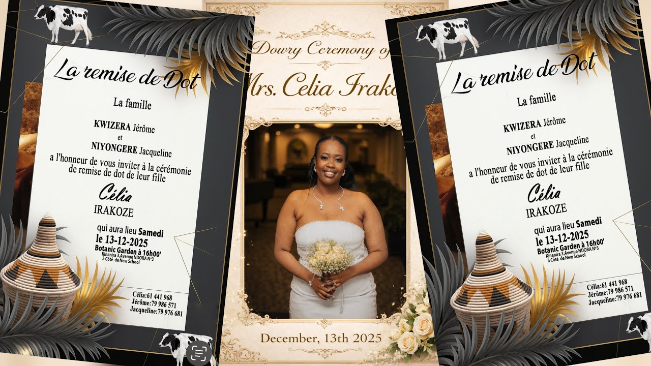 Dowry Ceremony of Mrs. Celia Irakoze 💍| Live from Bujumbura