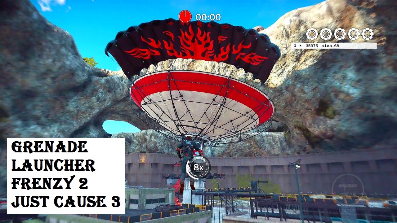 Grenade Launcher Frenzy II 5 gears Just Cause 3 destruction frenzy