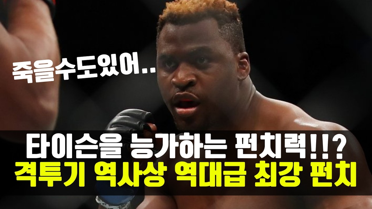 UFC 역사상 가장 강한 펀치력..!!? 타이슨과 은가누를 능가하는 펀치 파워 ㄷㄷ