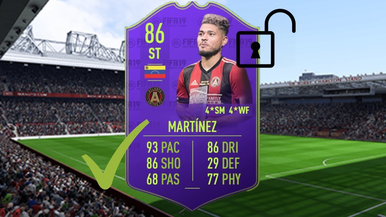 MLS POTY JOSEF MARTINEZ - UNLOCKING AND STAT REVIEW - FIRST IN THE WORLD - FIFA 19