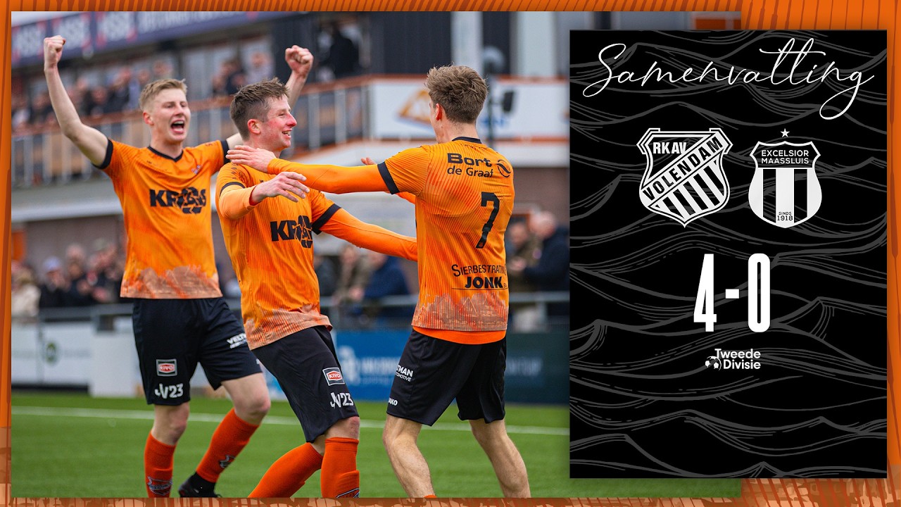 🤩 Ruime overwinning op concurrent! | Samenvatting RKAV Volendam - Excelsior M: 4 - 0 (2025-2026)