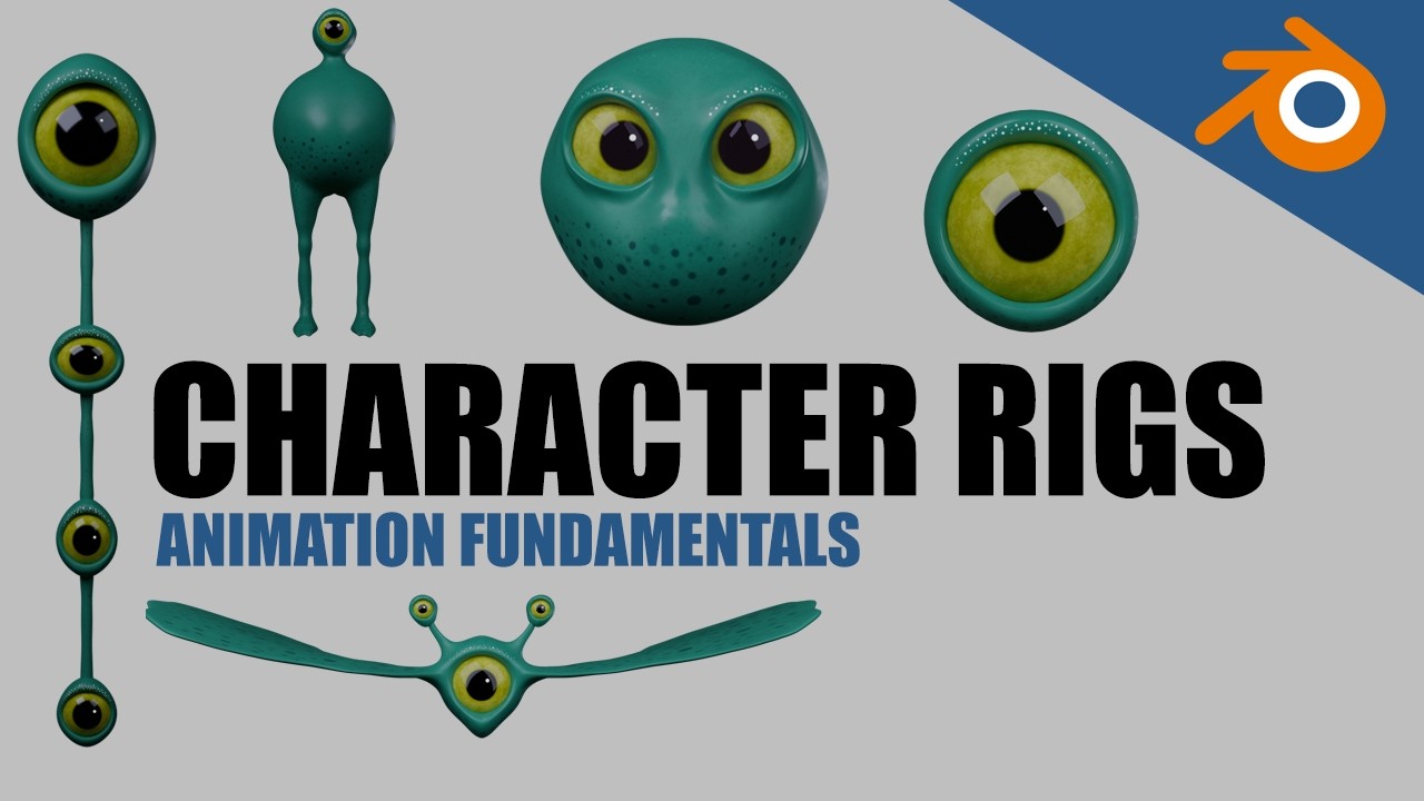 Character Animation Fundamentals Rigs  | Quirky Rigs perfect for learning 3D Animation principles