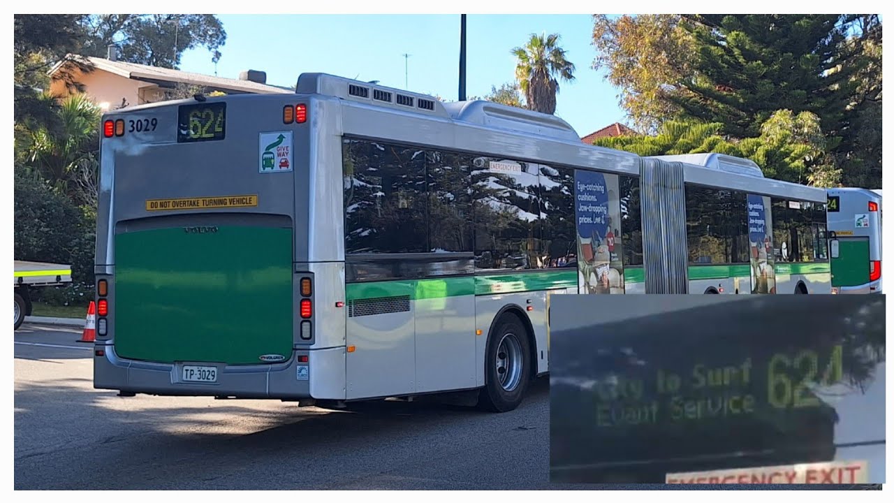 [City To Surf] TP Bus Rt No. 624 (TP3029) Perth Busport to City Beach+Other Random Weirdness