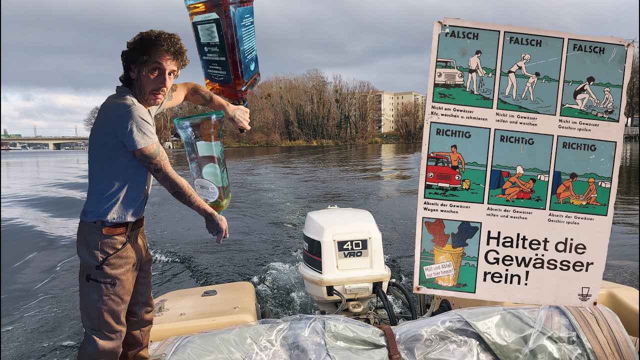 der Sprit gehört nicht ins Wasser! Wollt Ihr wohl hören!