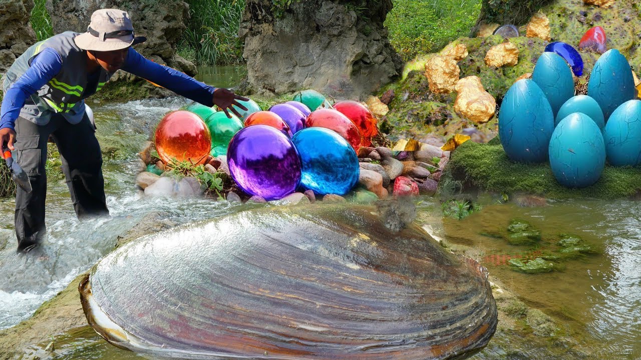 🔥Boy digs up giant centuries-old bell in river, revealing treasure trove of rare and precious pearls
