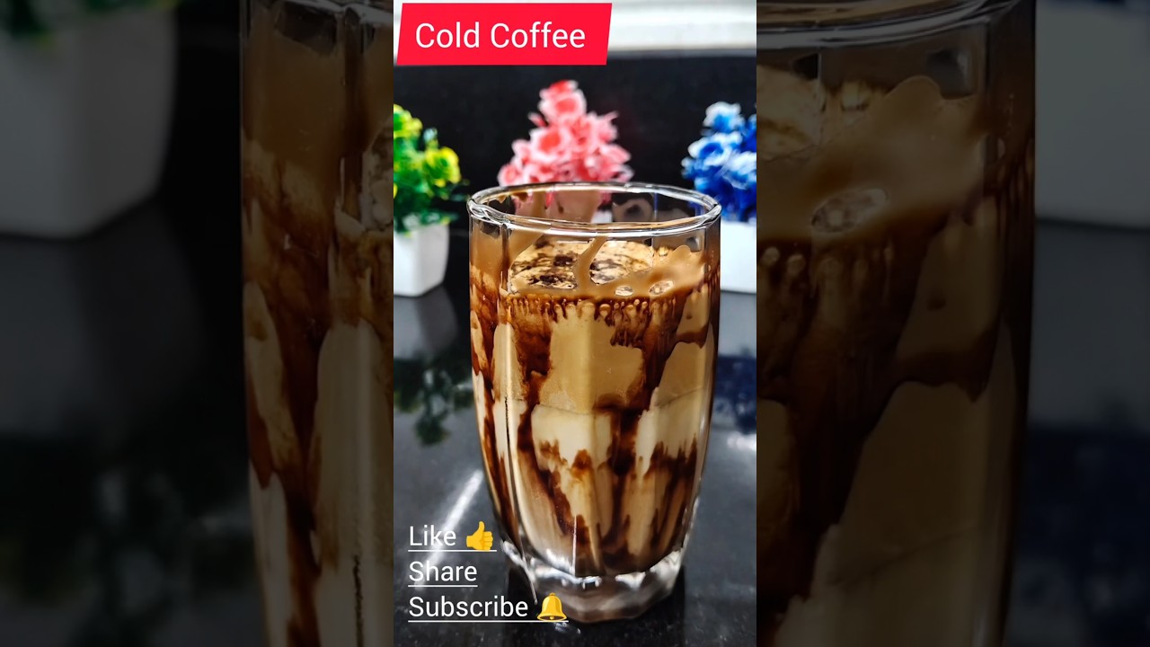 Cold Coffee = Creamy & instant happiness ☕🤎😍 Subscribe for more 