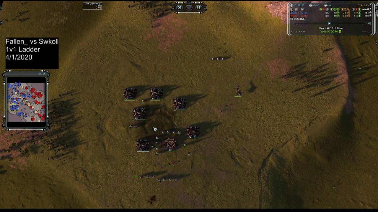 Fallen_ vs Swkoll - 1v1 Ladder - Supreme Commander: Forged Alliance
