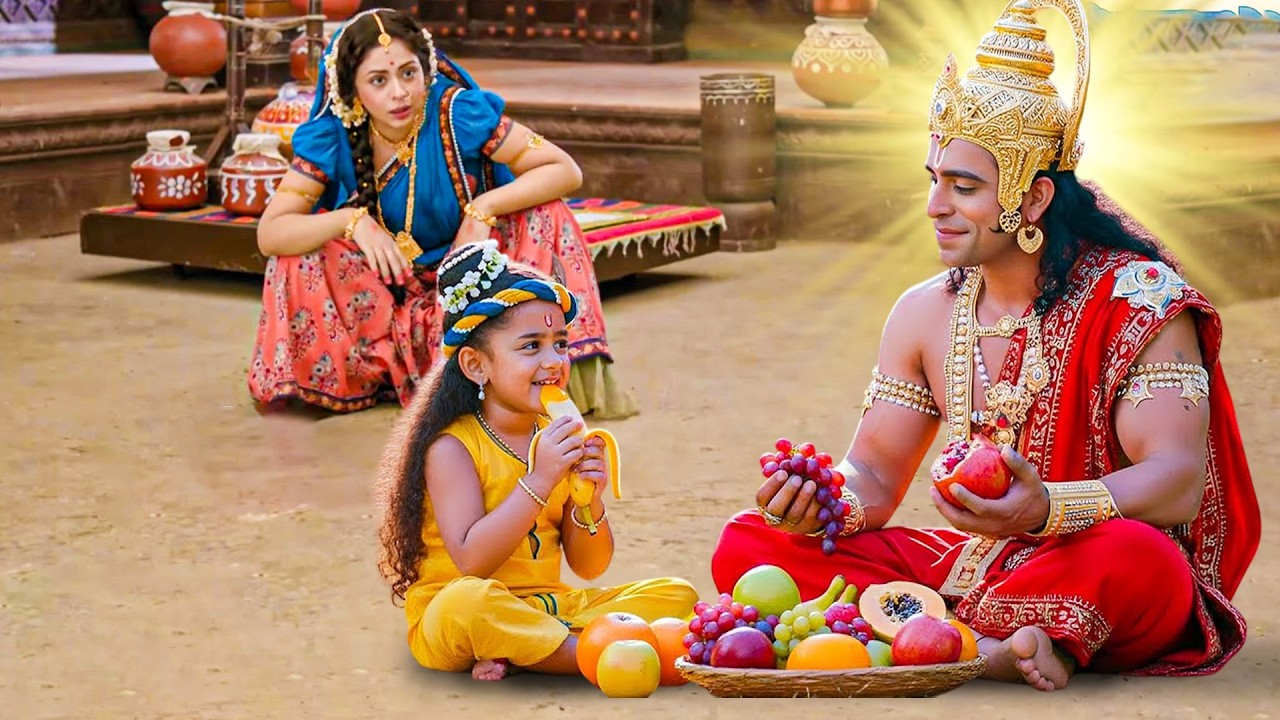 हनुमान जी लाए कान्हा के लिए ढेर सारे मीठे फल, मैया यशोदा रह गई हैरान! - YASHOMATI MAIYYA KE NANDLAL